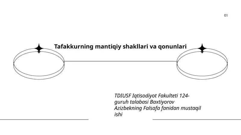 Tafakkurning mantiqiy shakllari va qonunlari