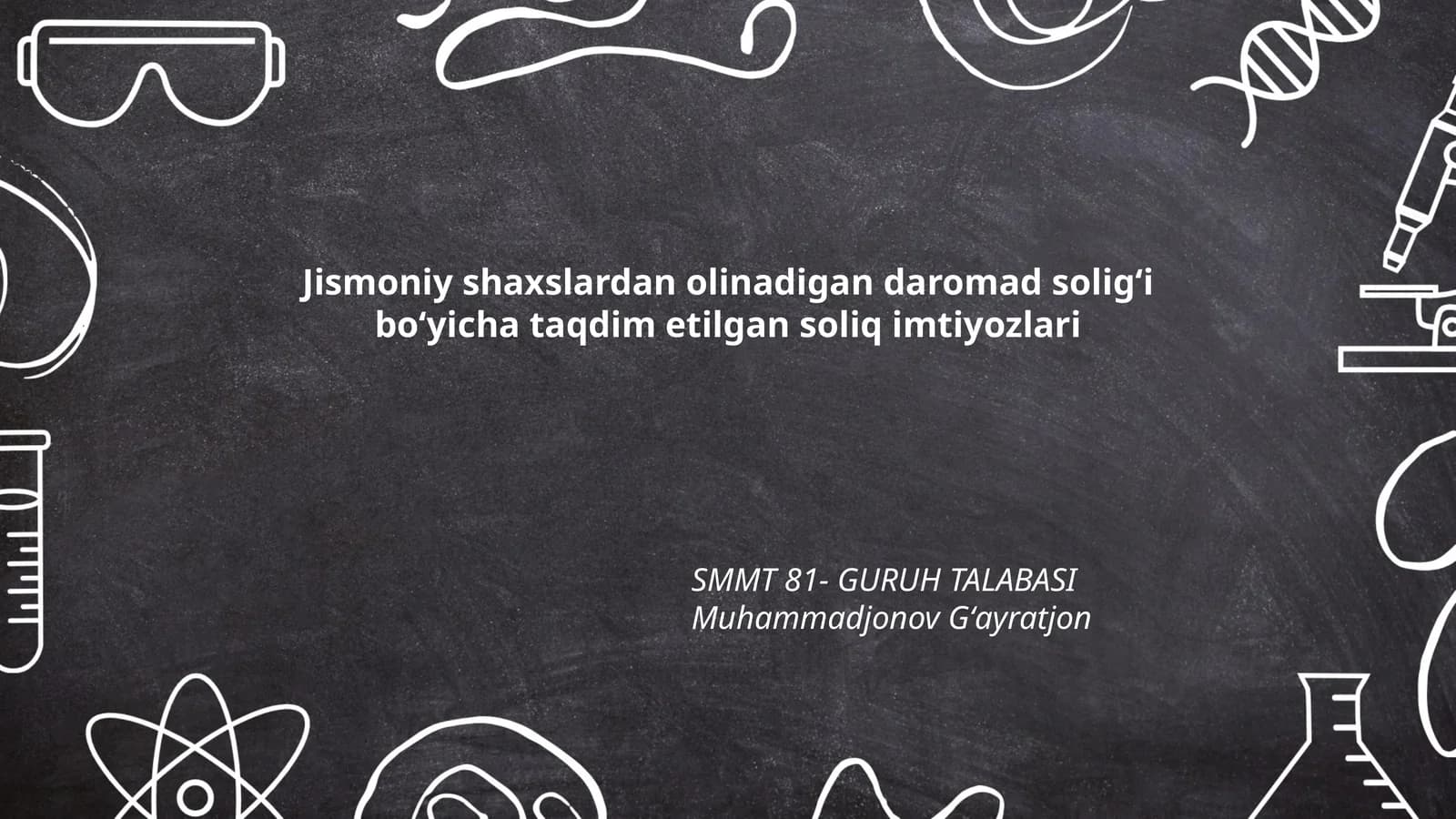 Jismoniy shaxslardan olinadigan daromad soligʻi boʻyicha taqdim etilgan soliq imtiyozlari