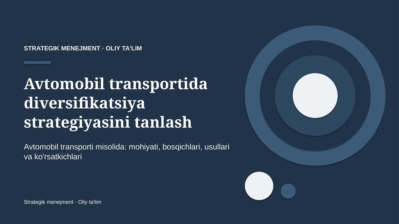 Diversifikatsiya strategiyasini tanlash: mohiyati