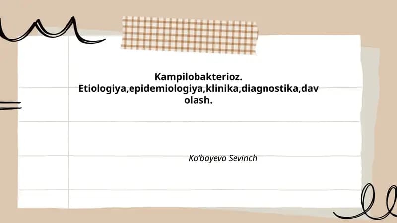 Kampilobakterioz