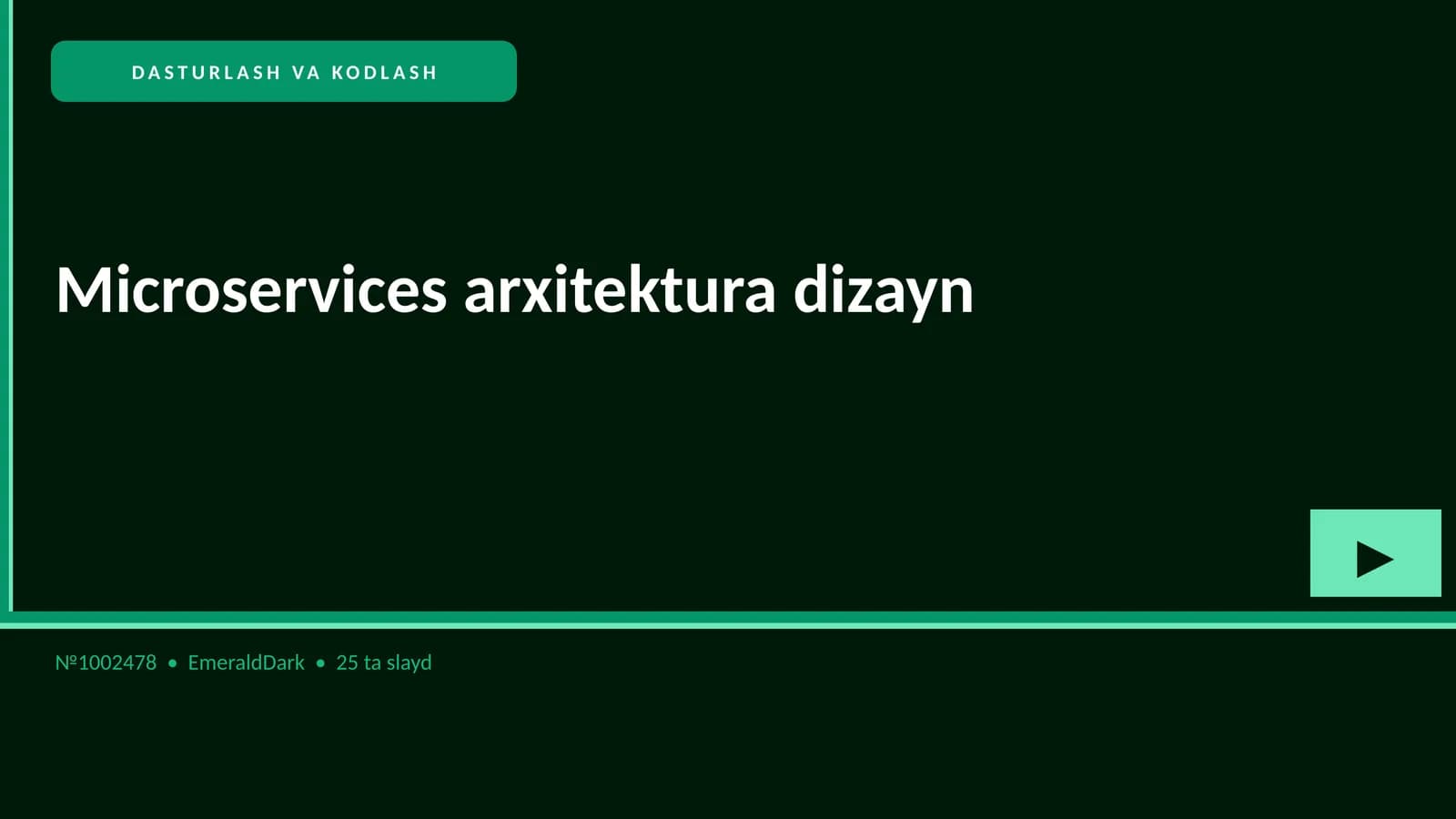 Microservices arxitektura dizayn