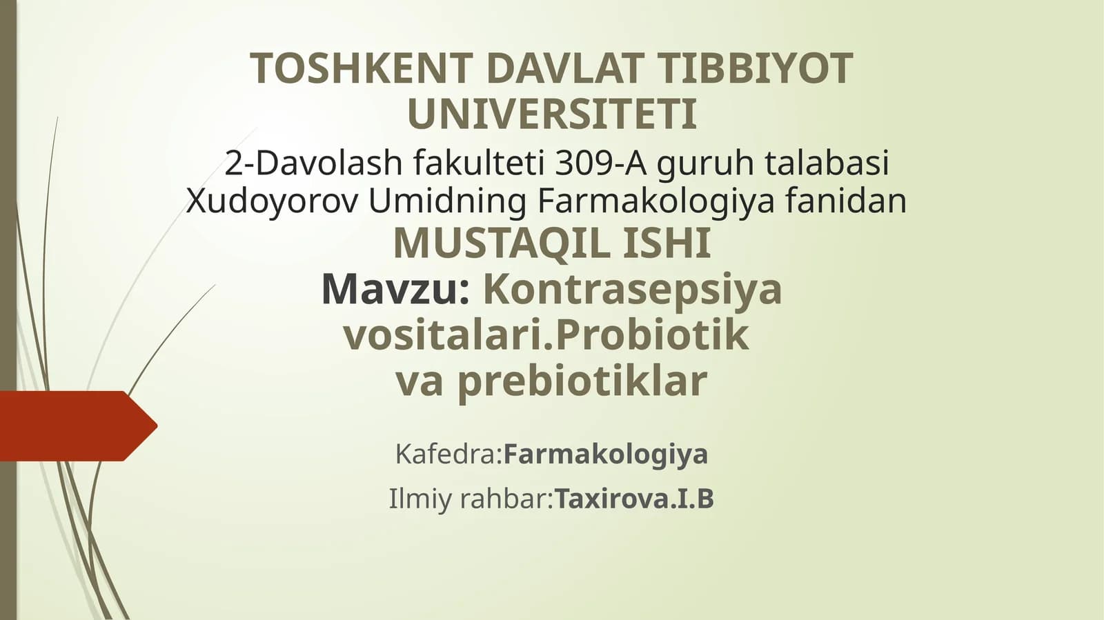 Kontrasepsiyavositalari va probiotiklar