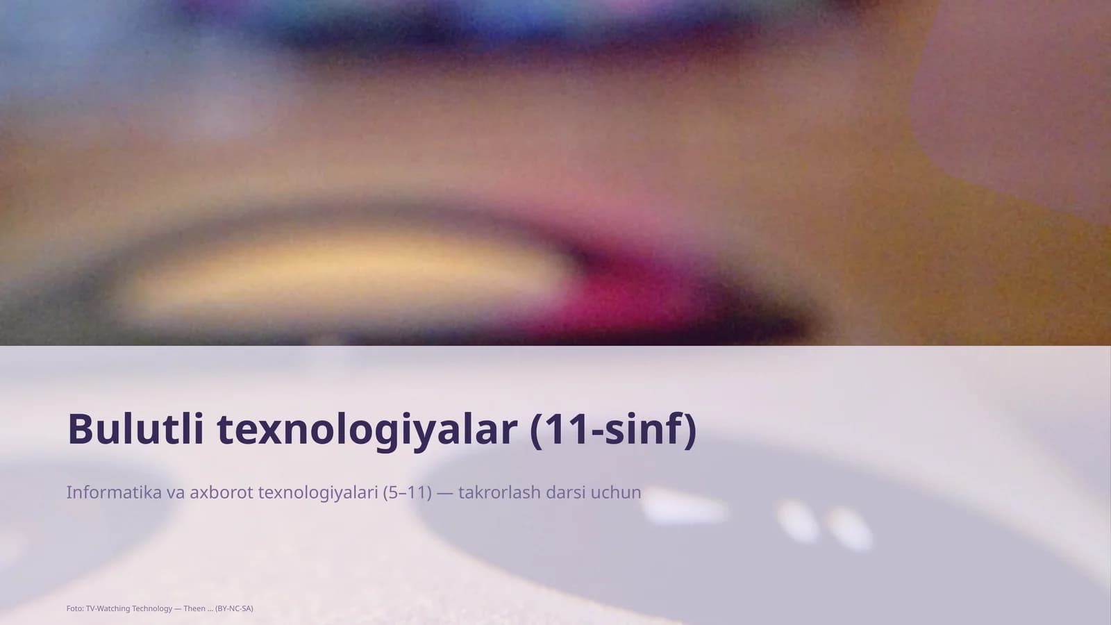 Bulutli texnologiyalar (11-sinf)
