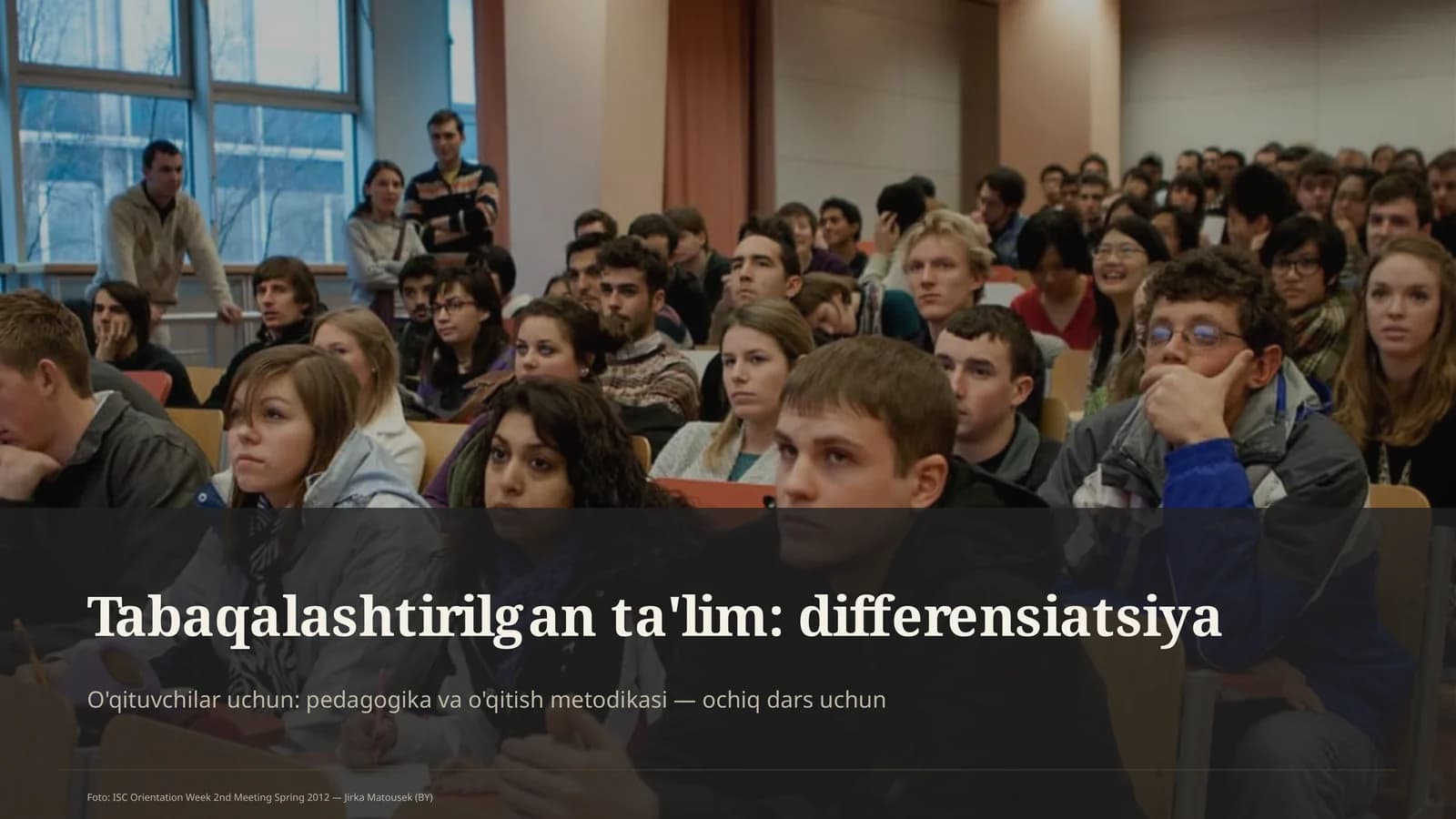 Tabaqalashtirilgan ta'lim: differensiatsiya