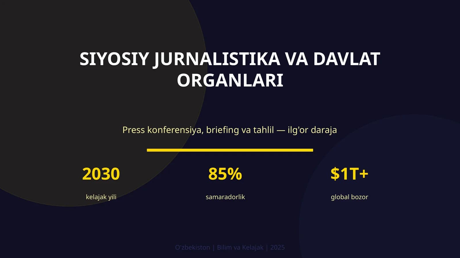 SIYOSIY JURNALISTIKA VA DAVLAT ORGANLARI