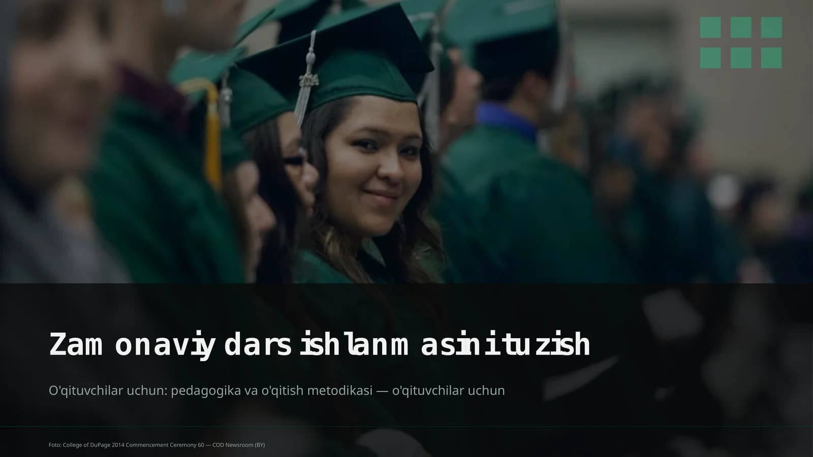 Zamonaviy dars ishlanmasini tuzish