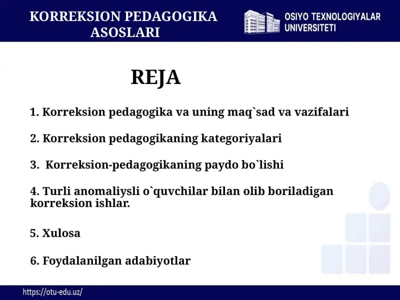 KORREKSION PEDAGOGIKAASOSLARI