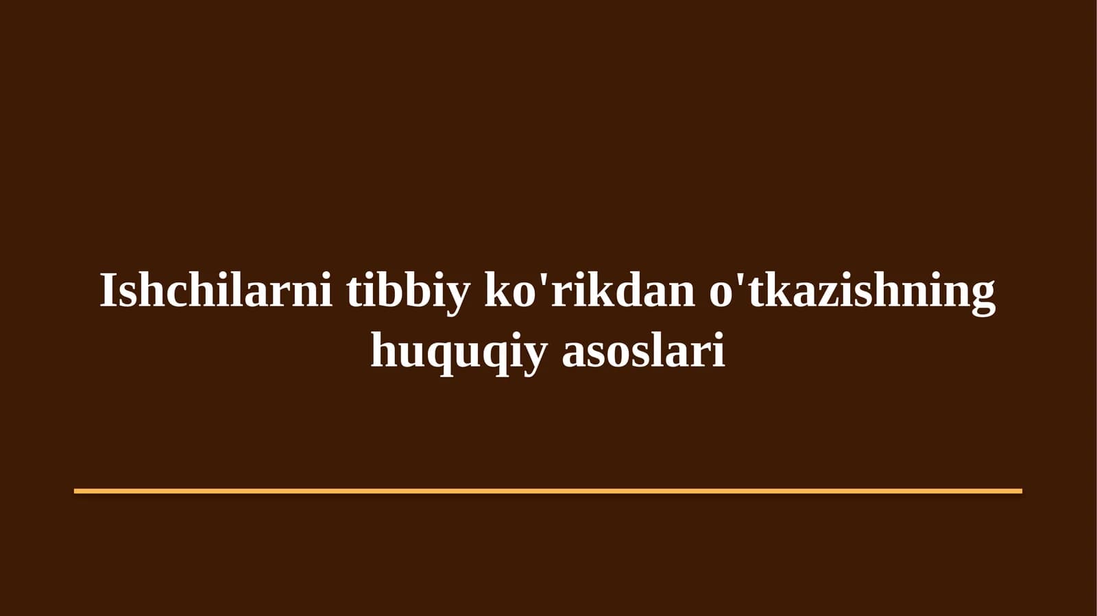 Gigiyena. Tibbiy ekologiya · Amaliy mashg'ulot № 22