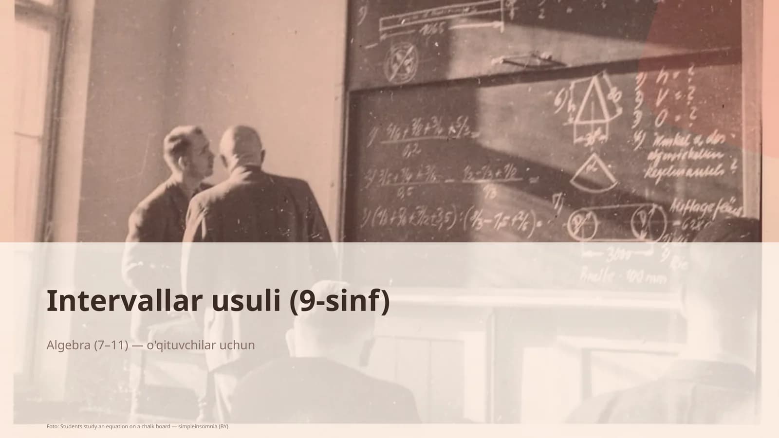 Intervallar usuli (9-sinf)
