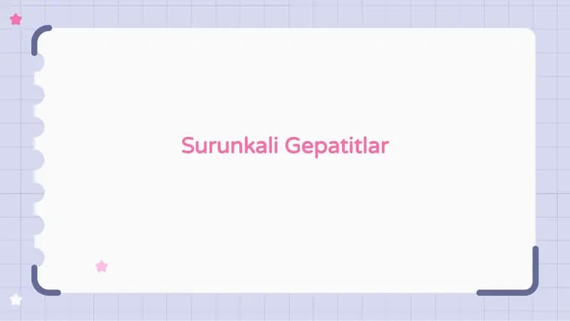 Surunkali gepatit kasalligi