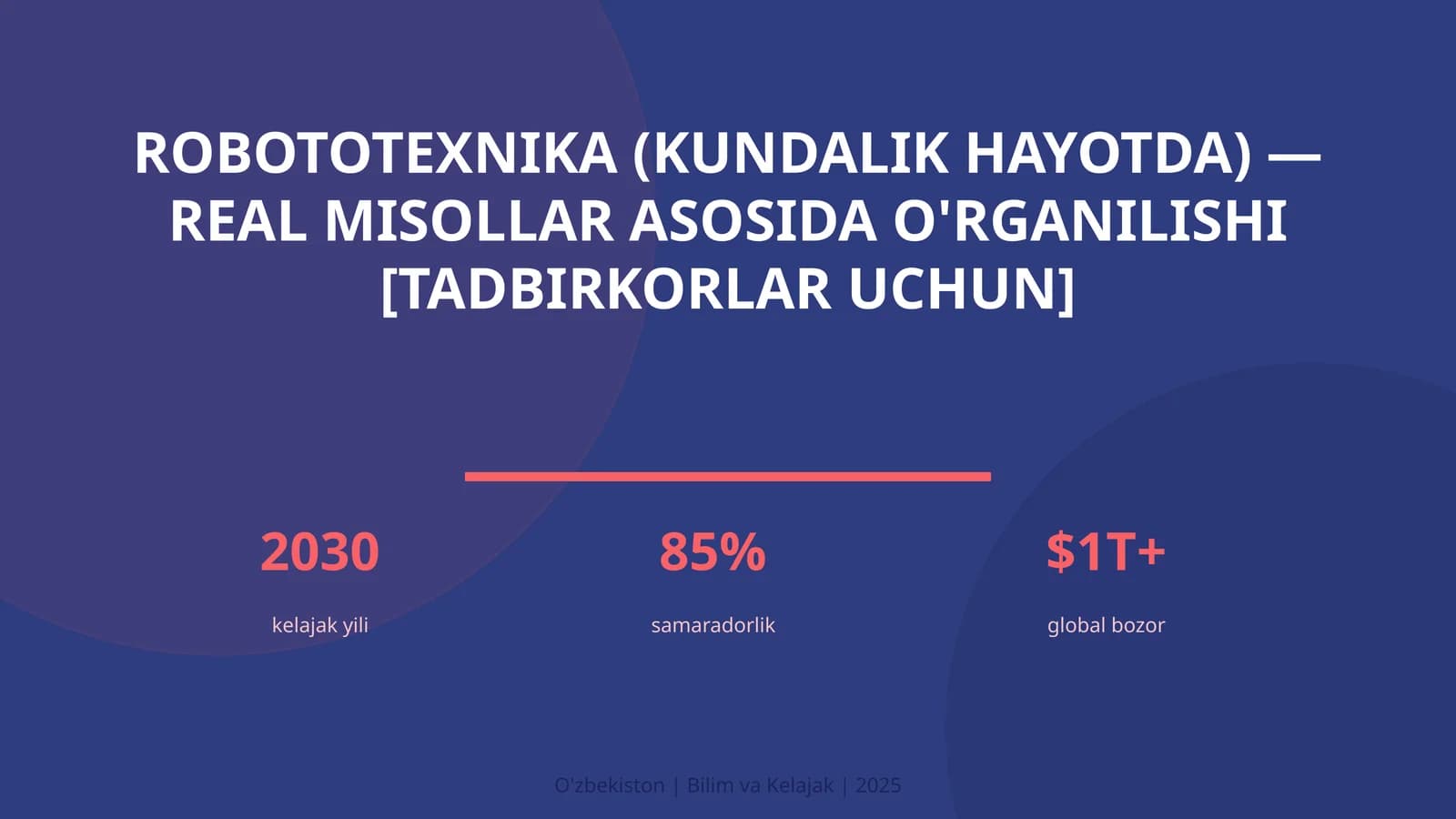 Robototexnika (Kundalik Hayotda) — Real Misollar Asosida O'rganilishi [Tadbirkorlar Uchun]