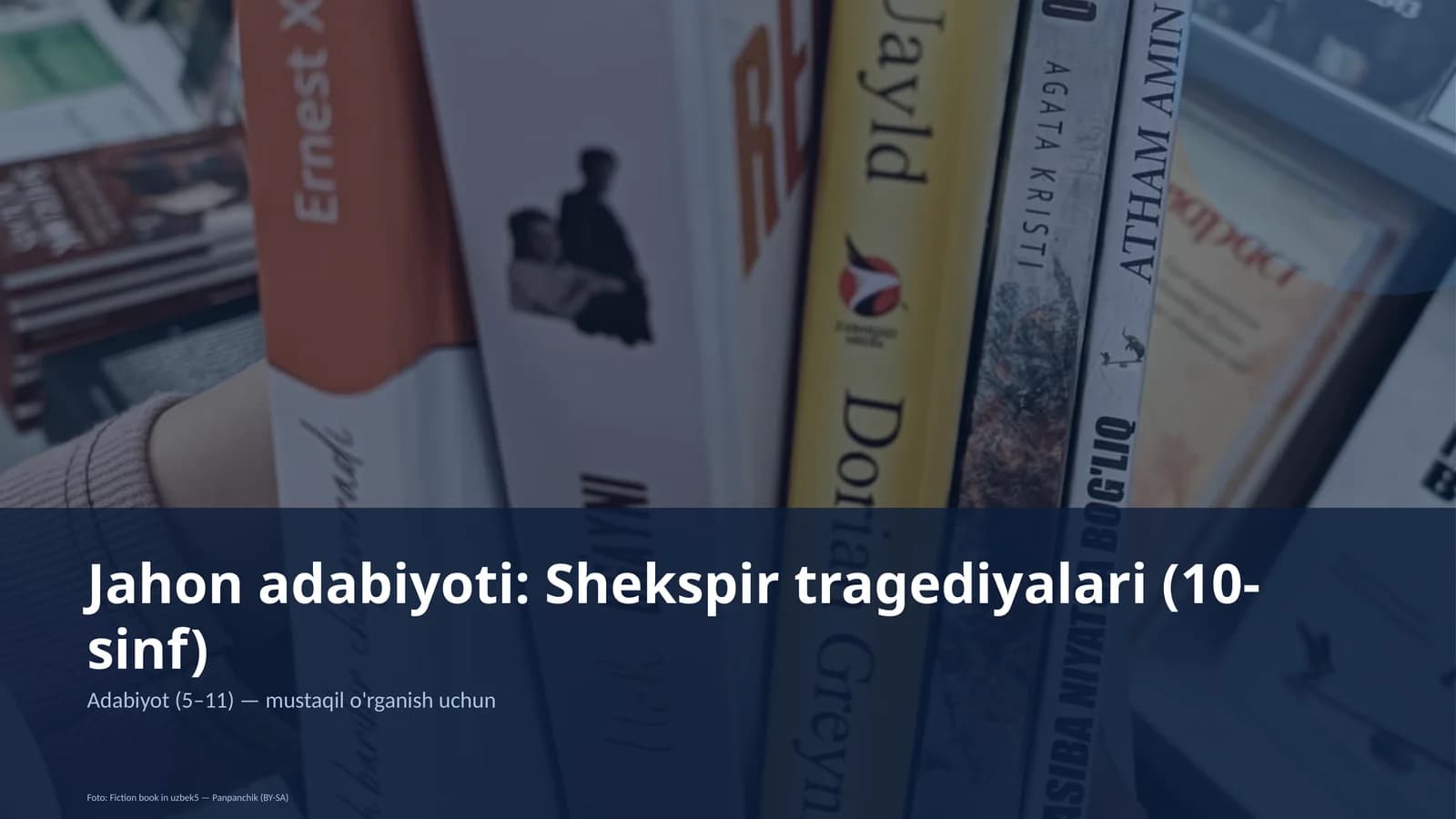 Jahon adabiyoti: Shekspir tragediyalari (10-sinf)
