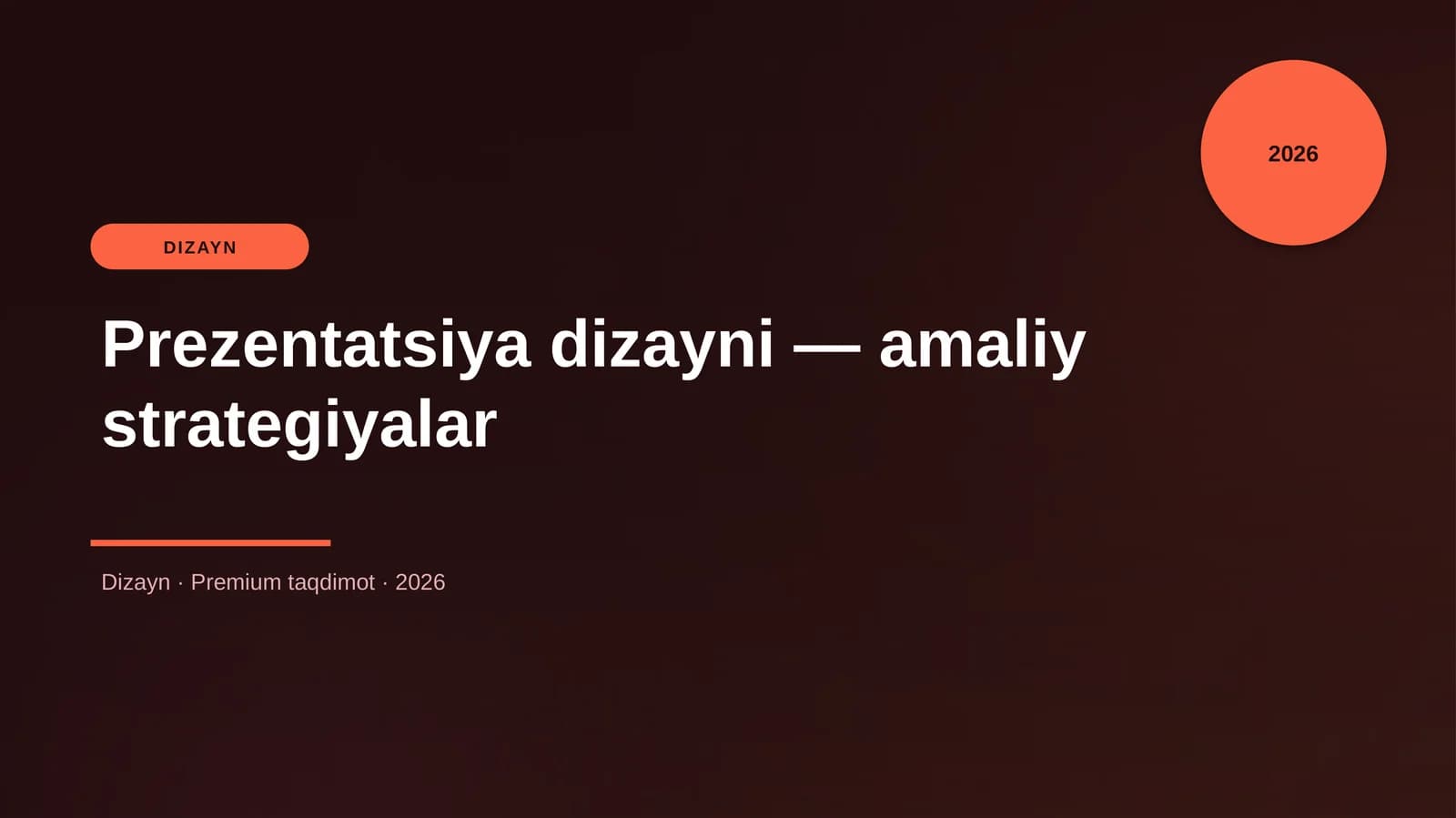 Prezentatsiya dizayni — amaliy strategiyalar