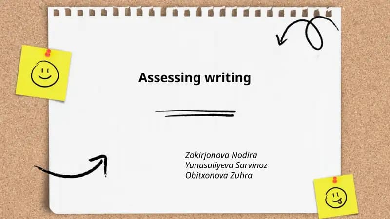 Assessing writing