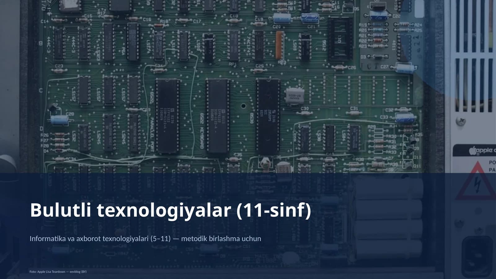 Bulutli texnologiyalar (11-sinf)