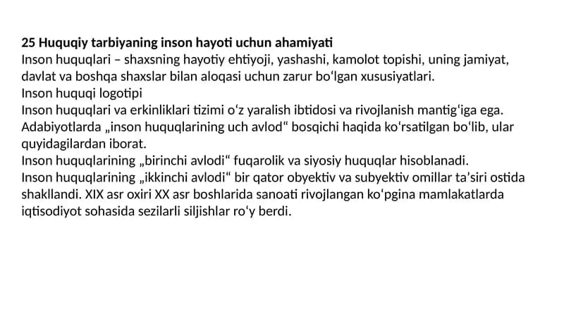 Inson Huquqlari