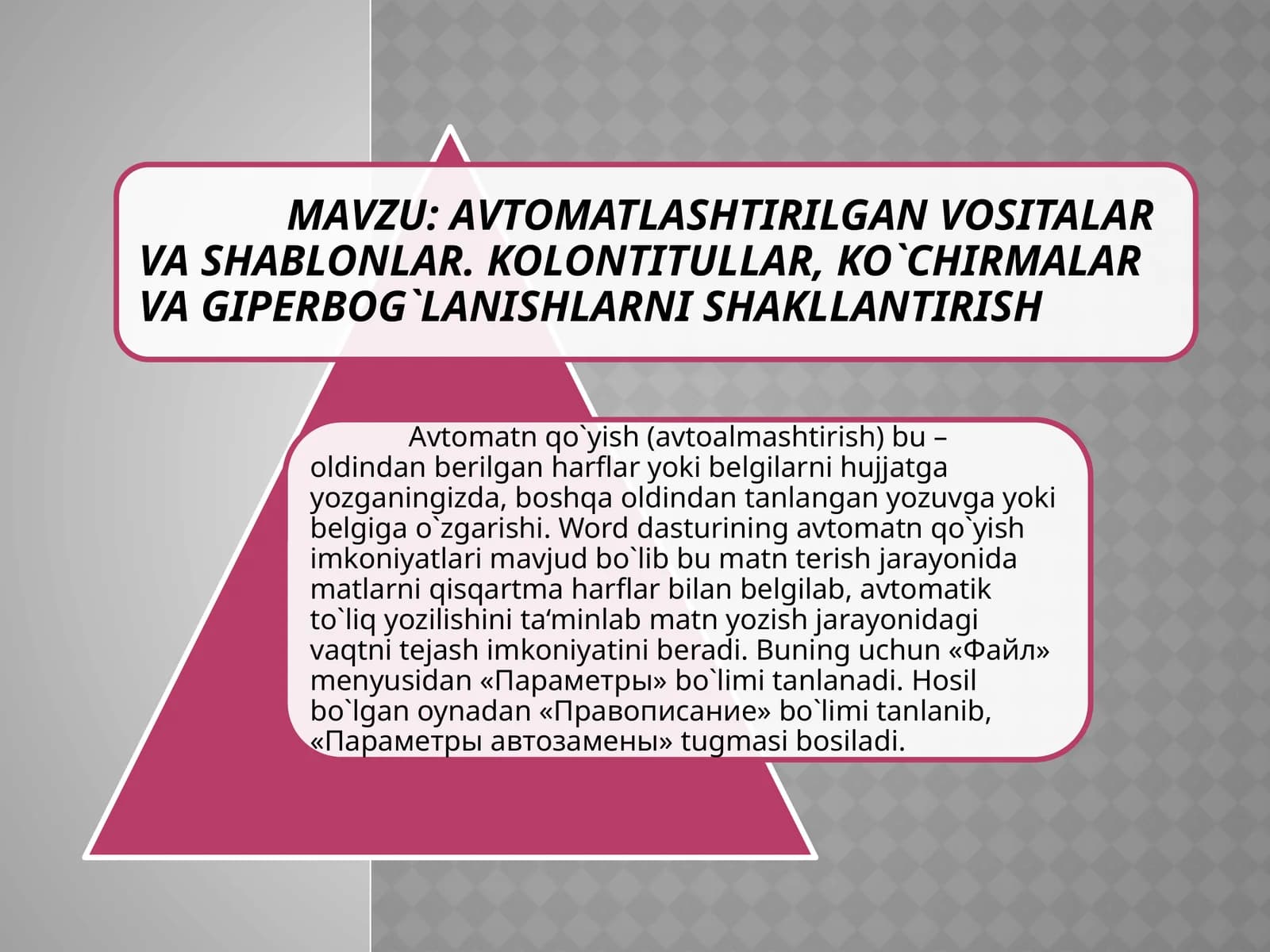 KOLON TITULLAR