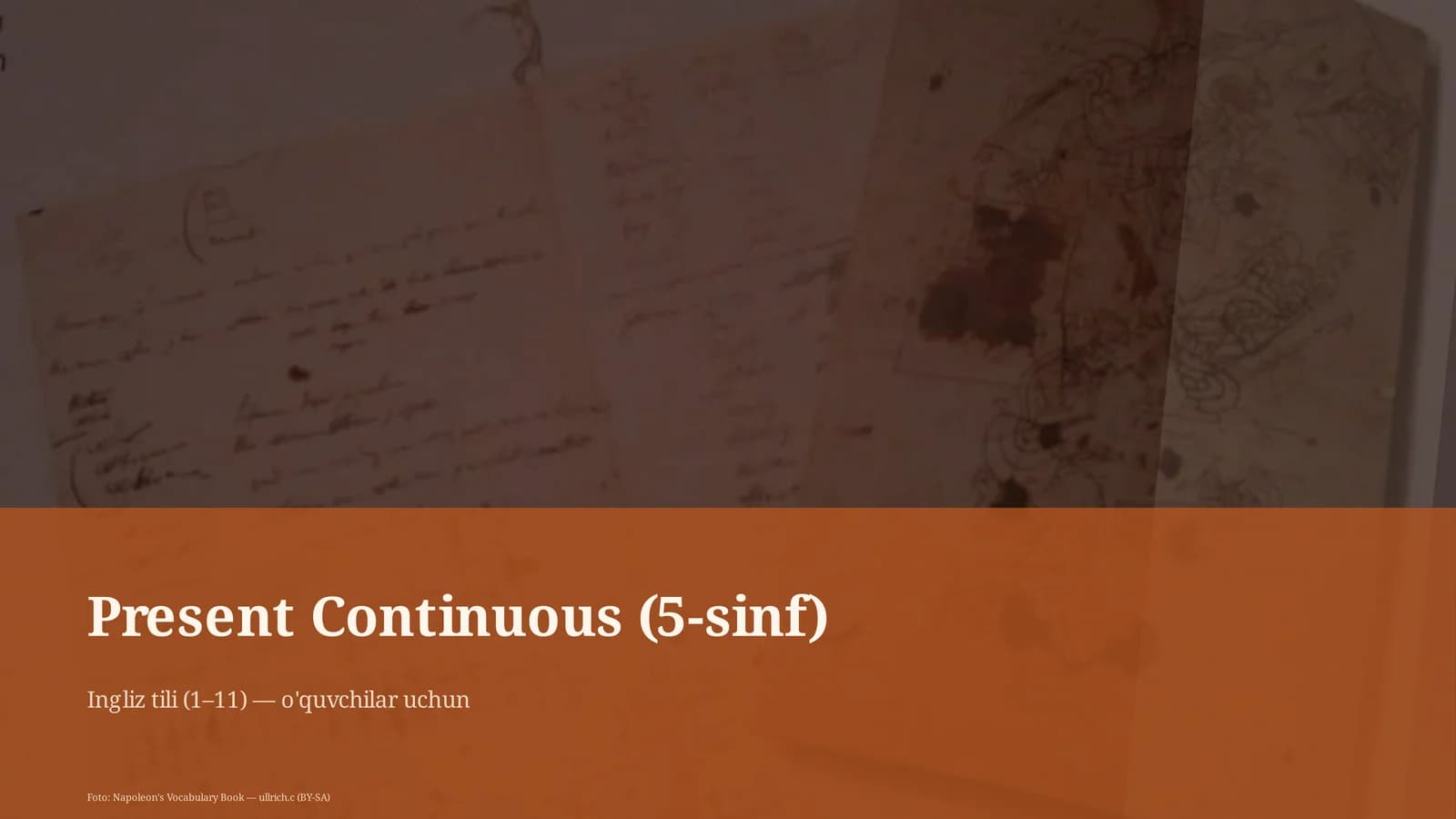 Present Continuous (5-sinf)