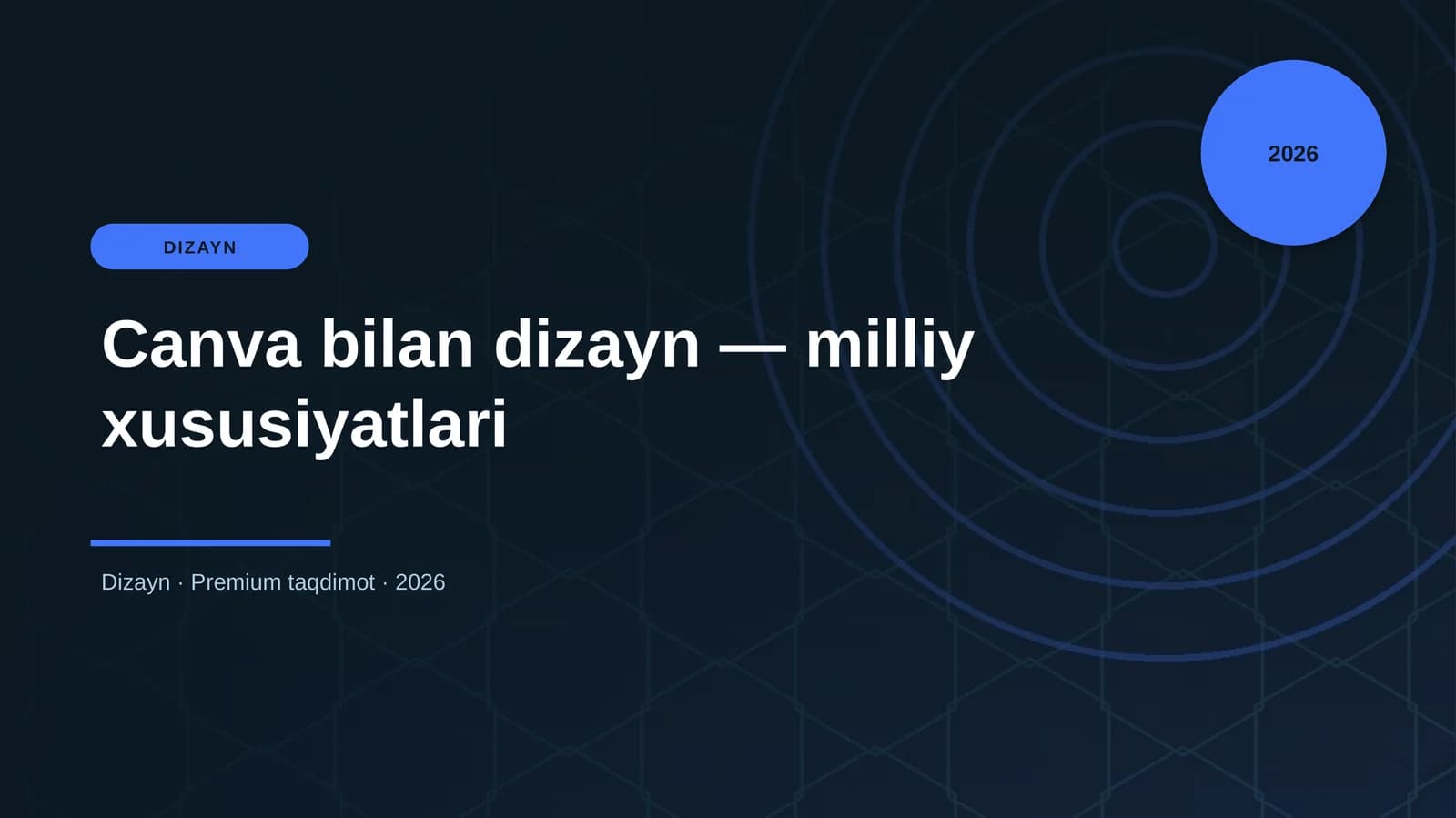 Canva bilan dizayn — milliy xususiyatlari