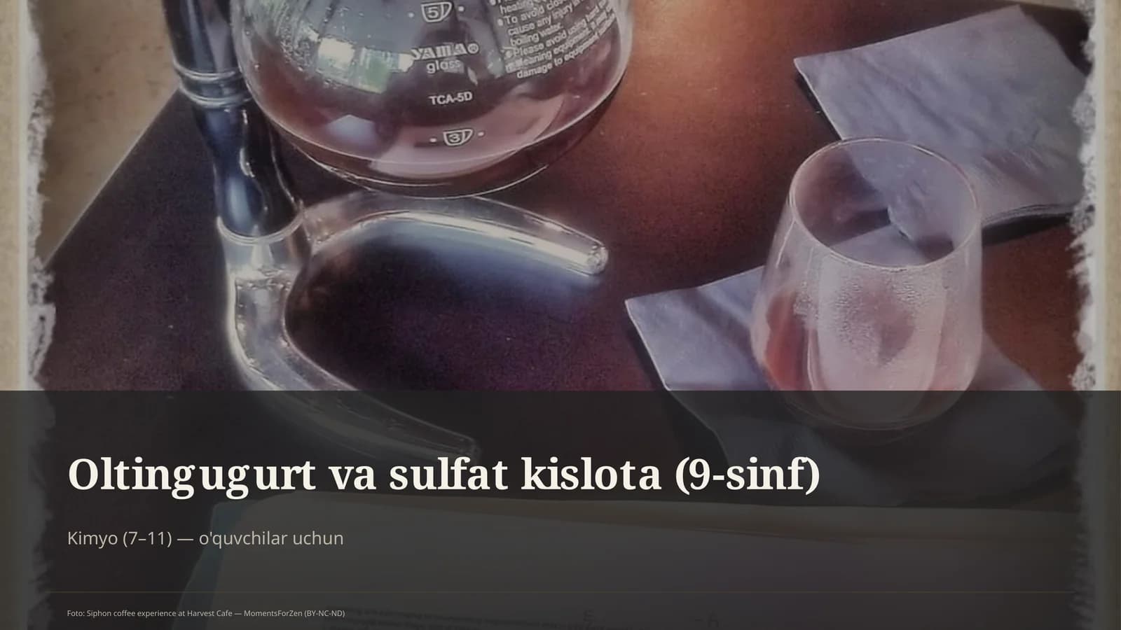 Oltingugurt va sulfat kislota (9-sinf)