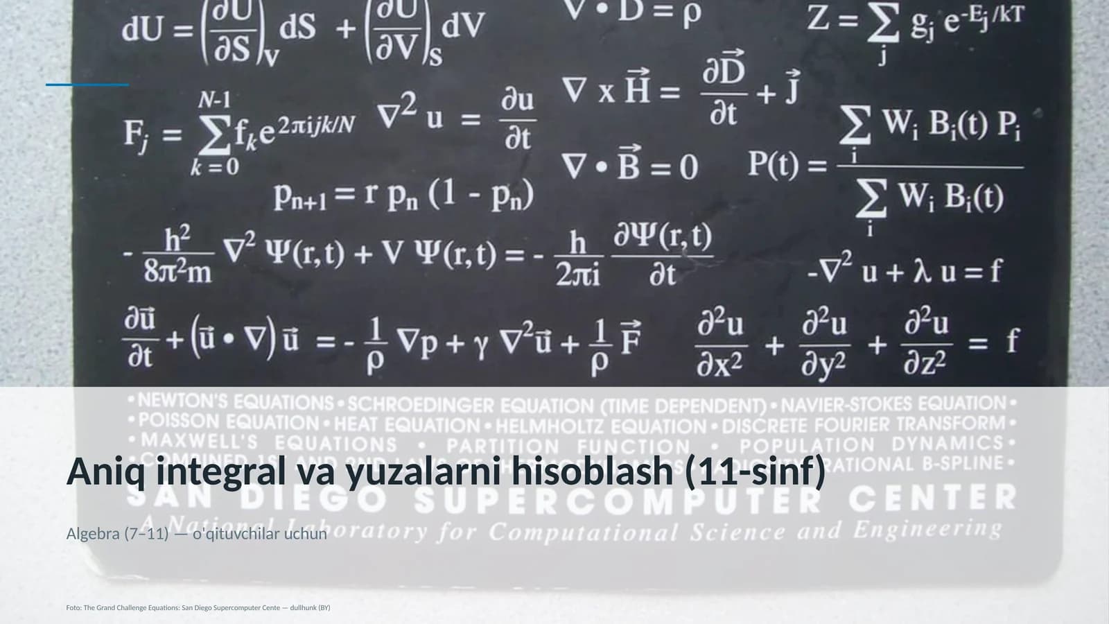 Aniq integral va yuzalarni hisoblash (11-sinf)