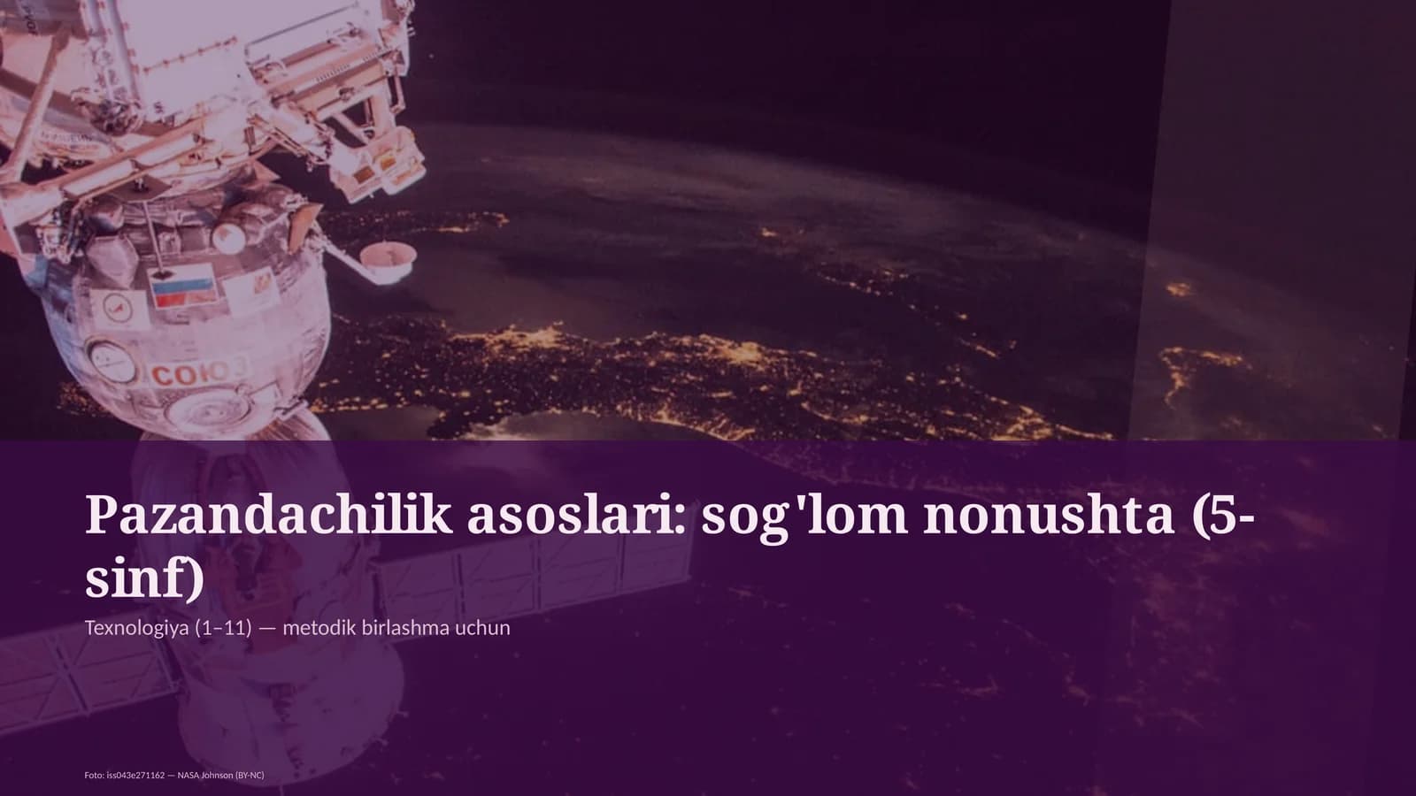 Sog'lom nonushta (5-sinf)