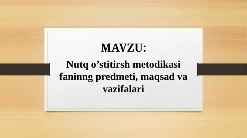 Nutqo’stitirshmetodikasi