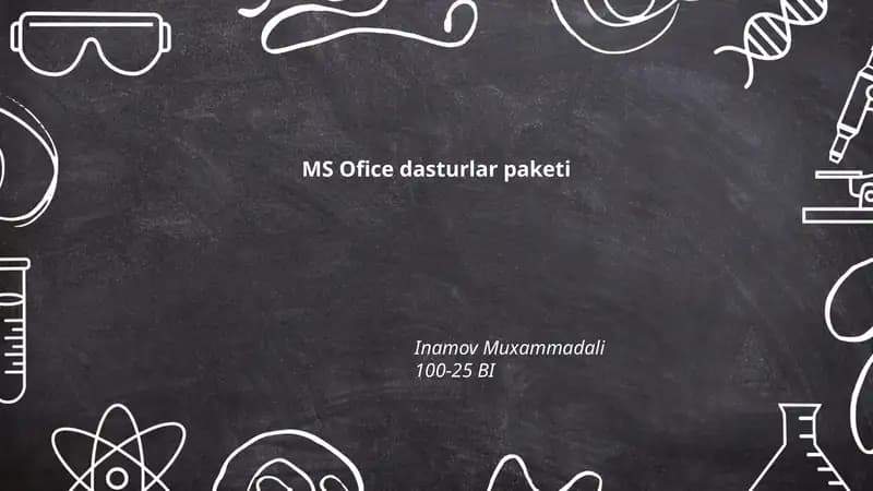 MS Ofice dasturlar paketi
