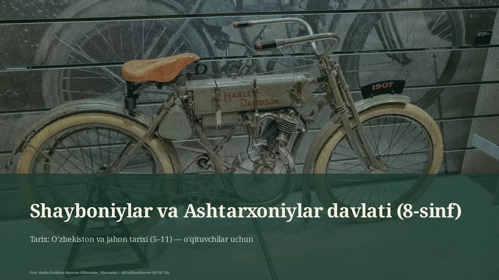 Shayboniylar va Ashtarxoniylar davlati (8-sinf)