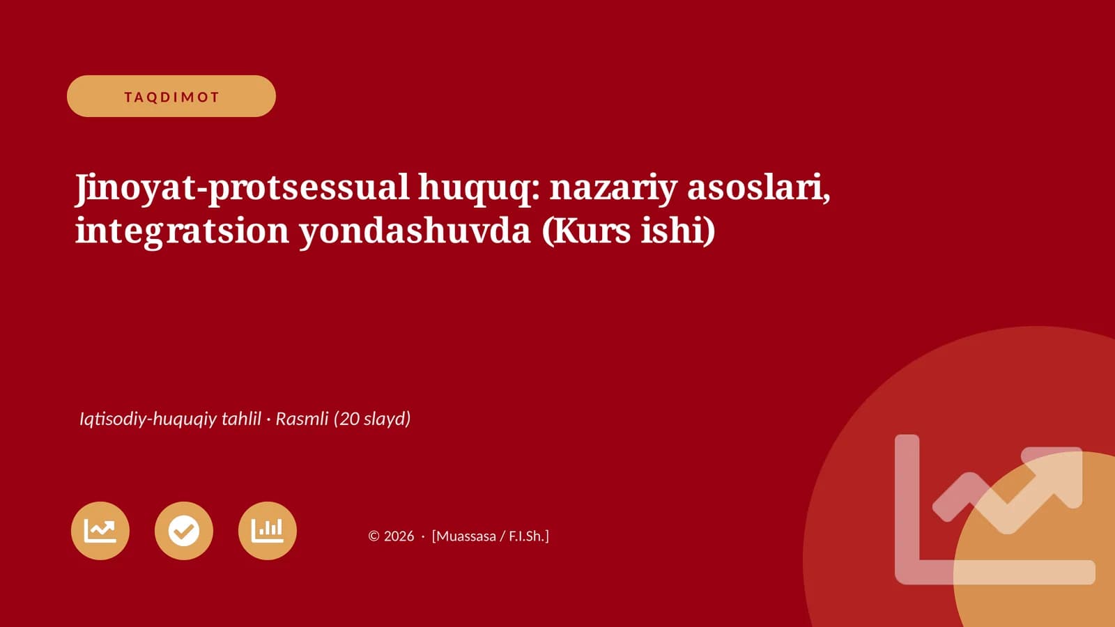 Jinoyat-protsessual huquq: nazariy asoslari, integratsion yondashuvda (Kurs ishi)