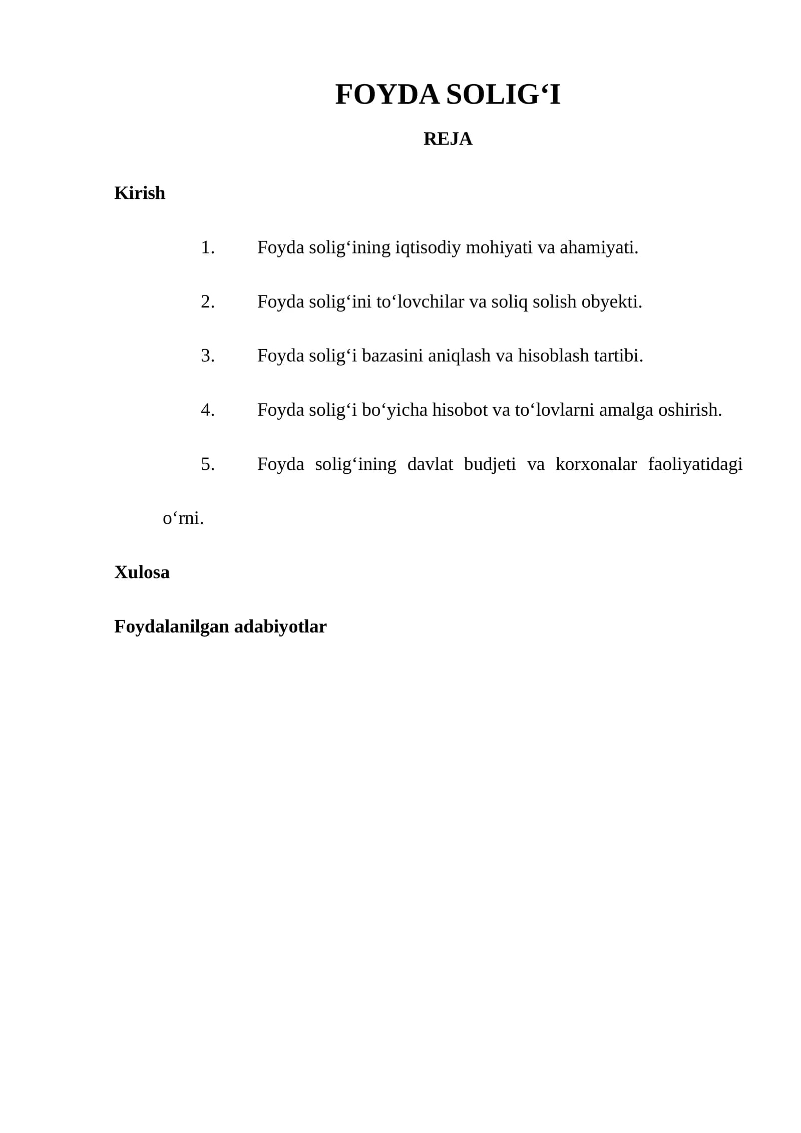 Foyda solig‘i