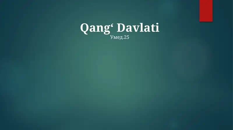 Qangʻ Davlati
