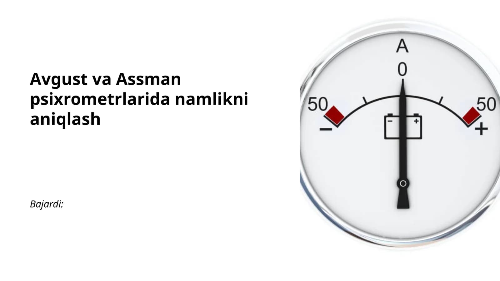 Assman psixrometri