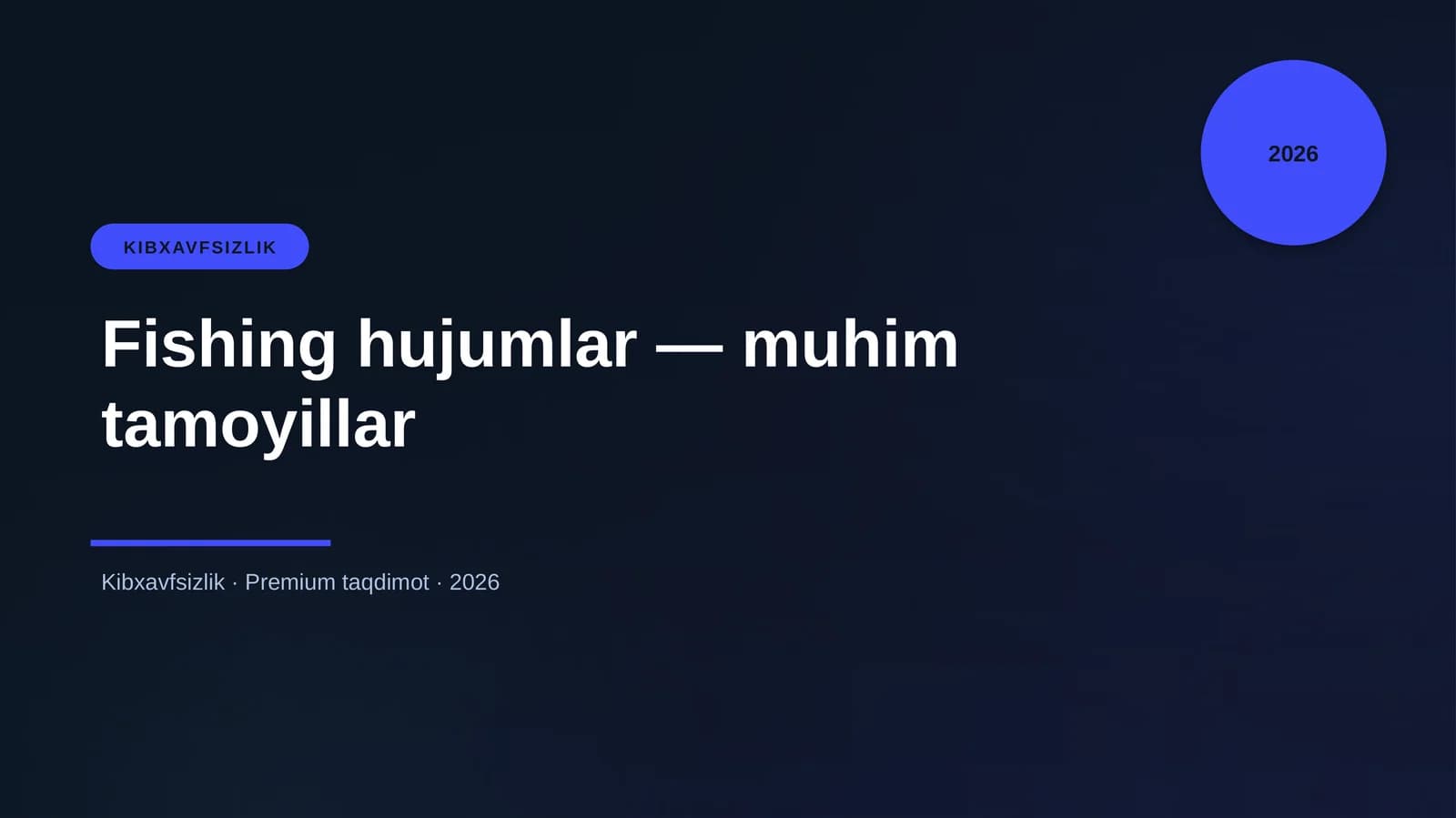 Fishing hujumlar — muhim tamoyillar