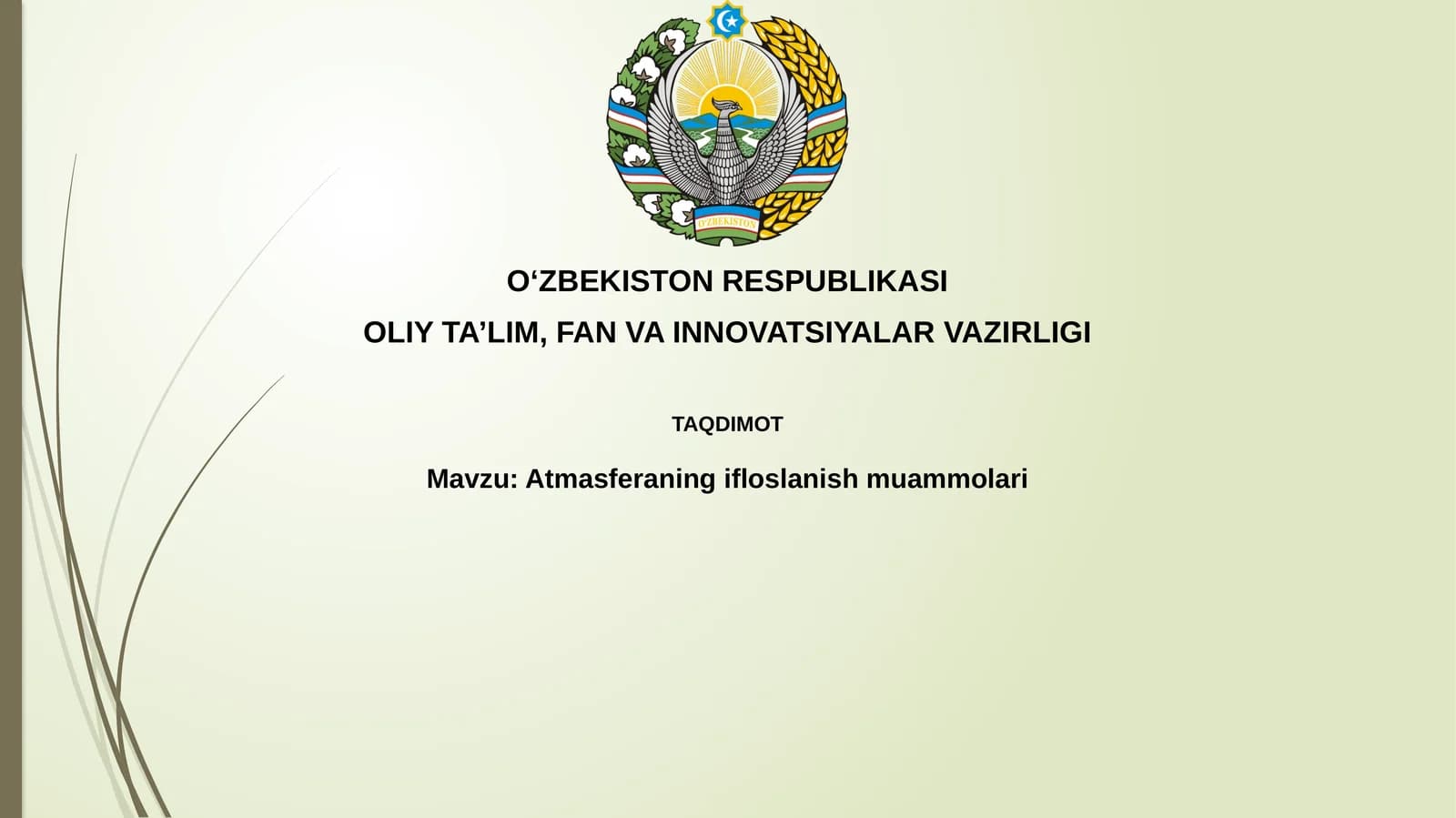 Atmosfera ifloslanishi