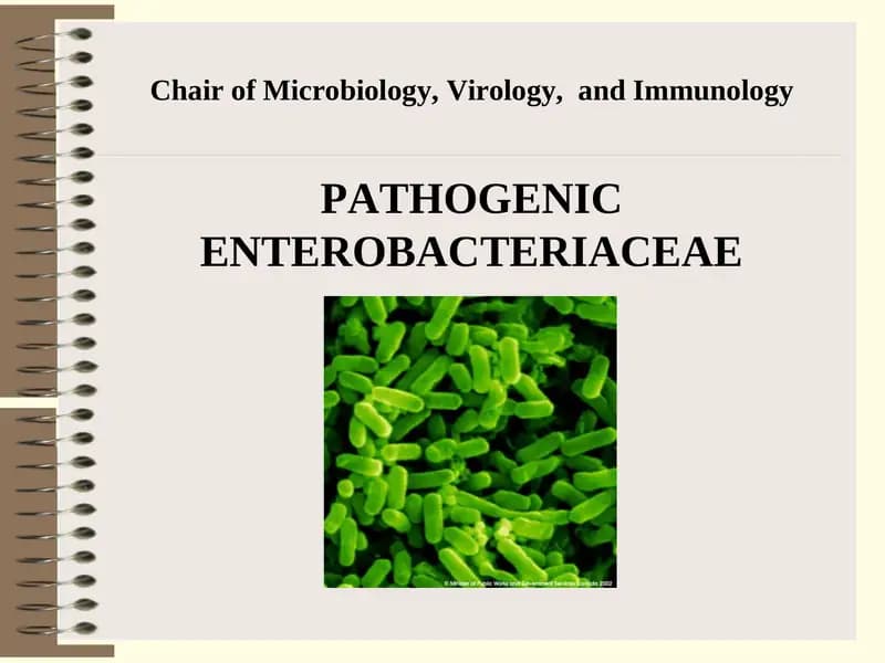 Pathogenic Enterobacteriaceae