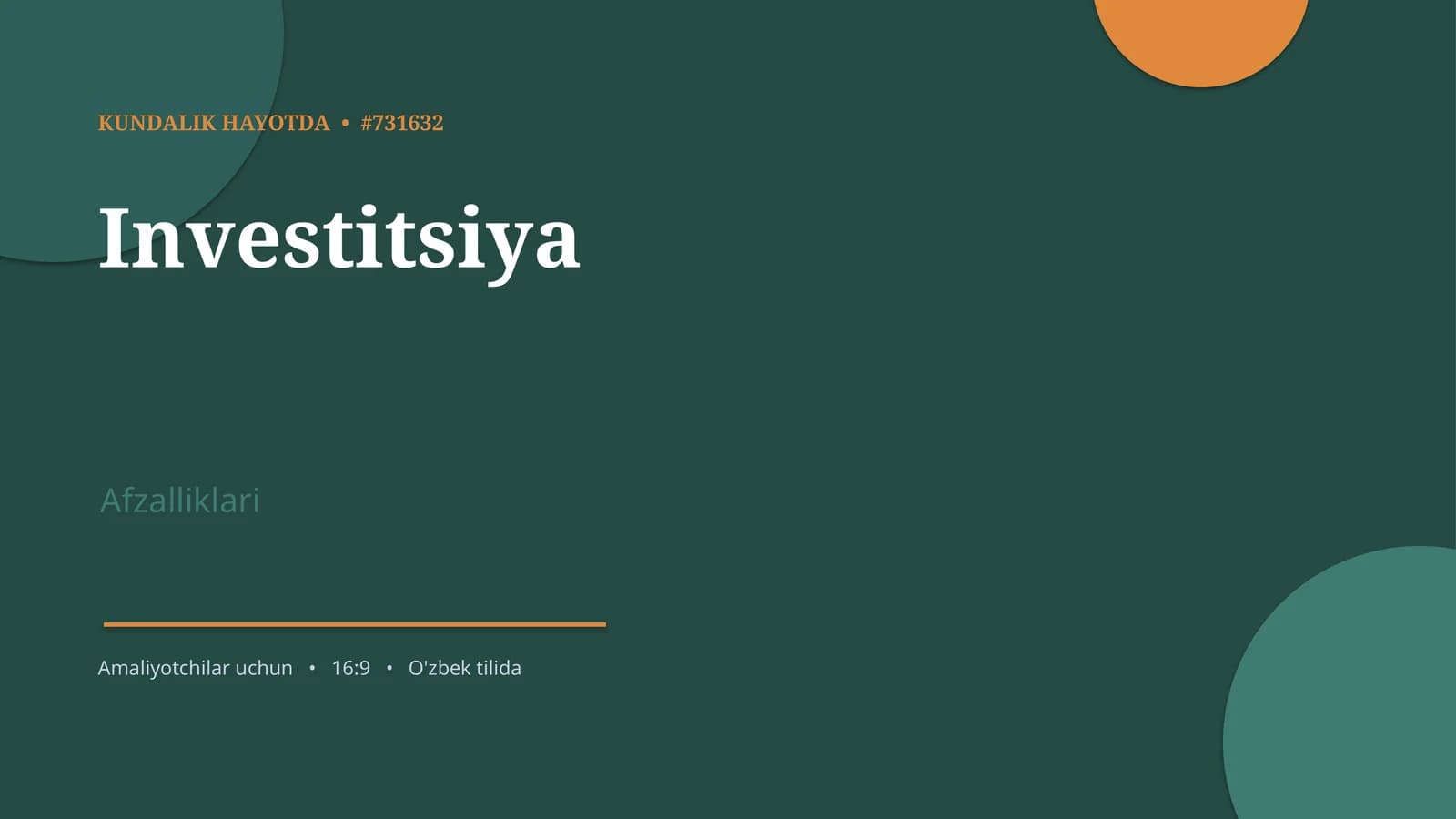 KUNDALIK HAYOTDA