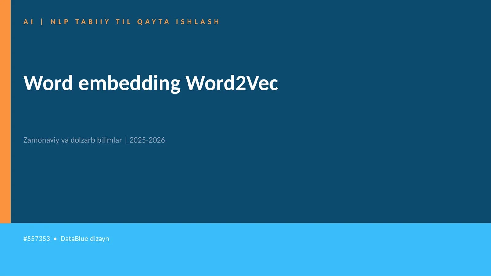 Word embedding Word2Vec