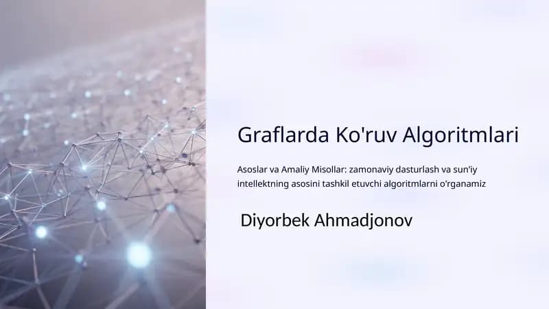 Graflarda Ko'ruv Algoritmlari