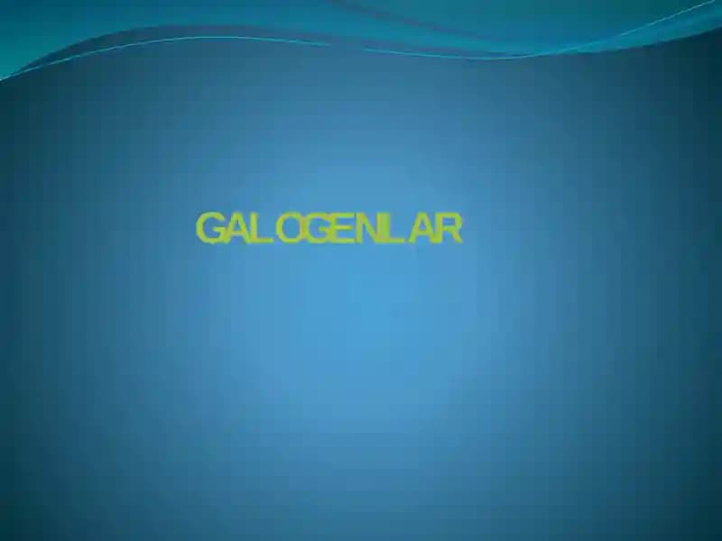 Galogenlar