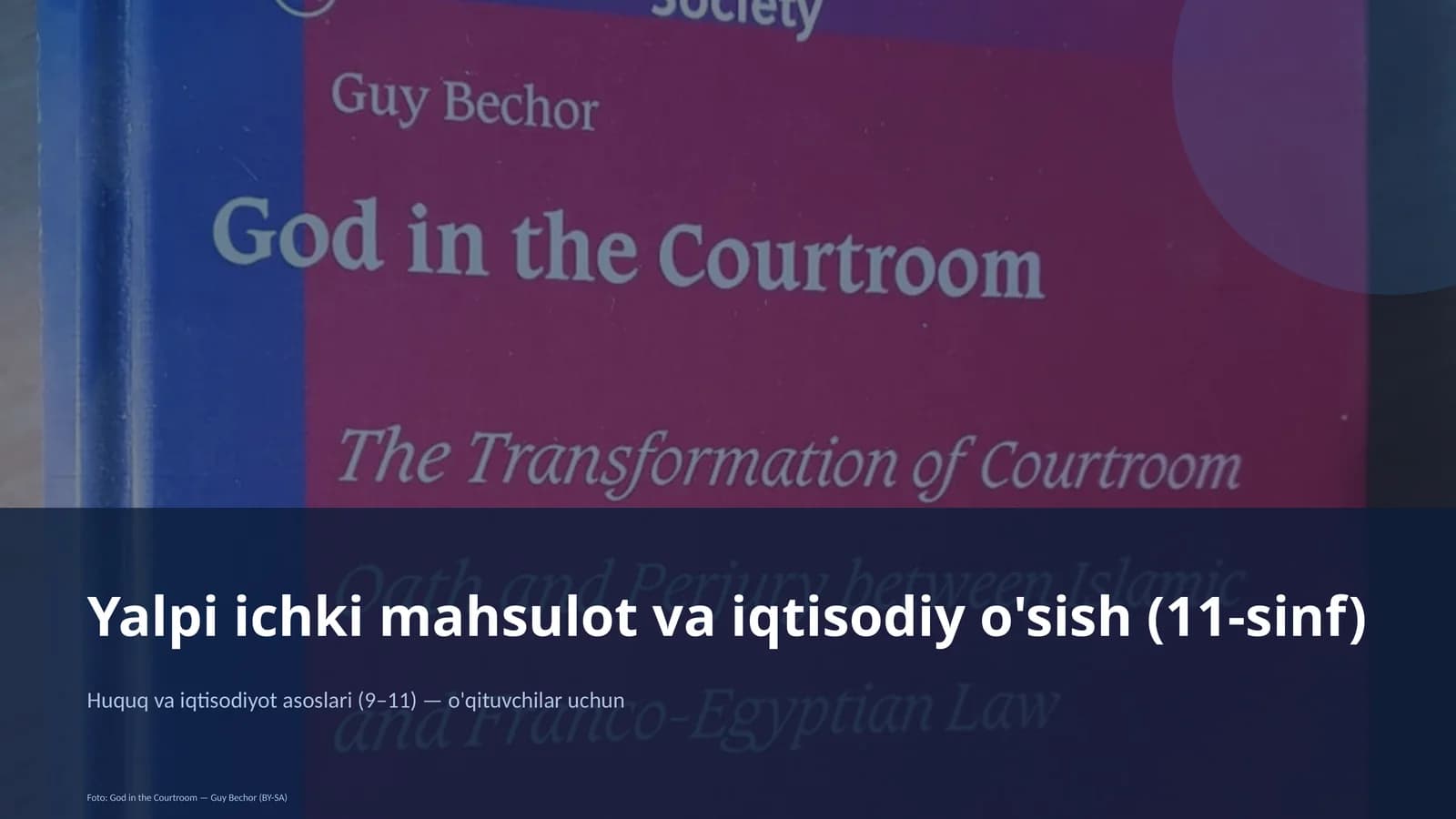 Yalpi ichki mahsulot va iqtisodiy o'sish (11-sinf)