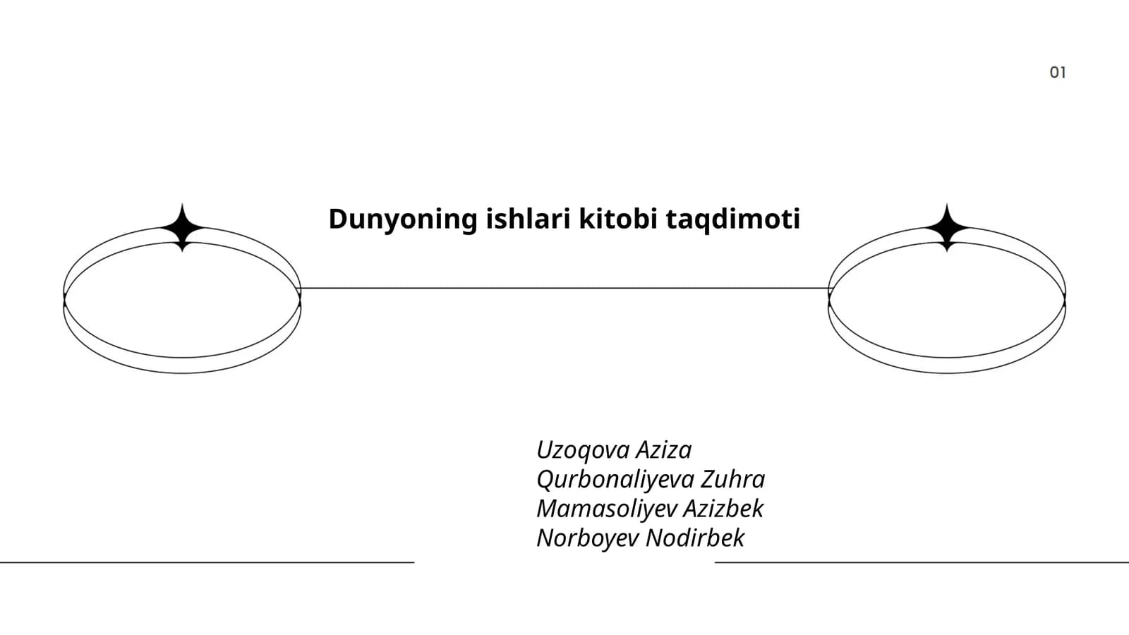 Dunyoning ishlari kitobi taqdimoti