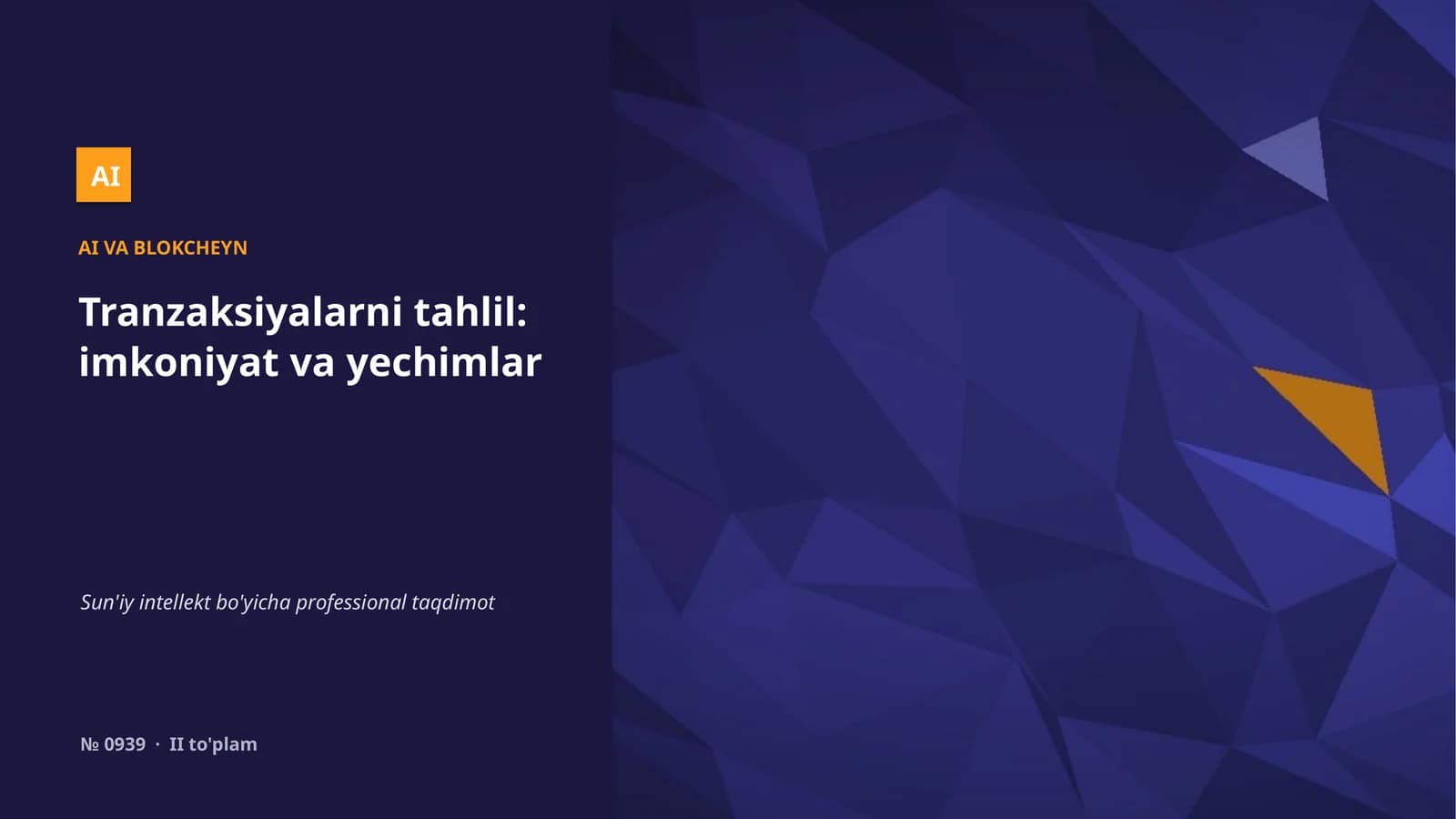 Tranzaksiyalarni tahlil