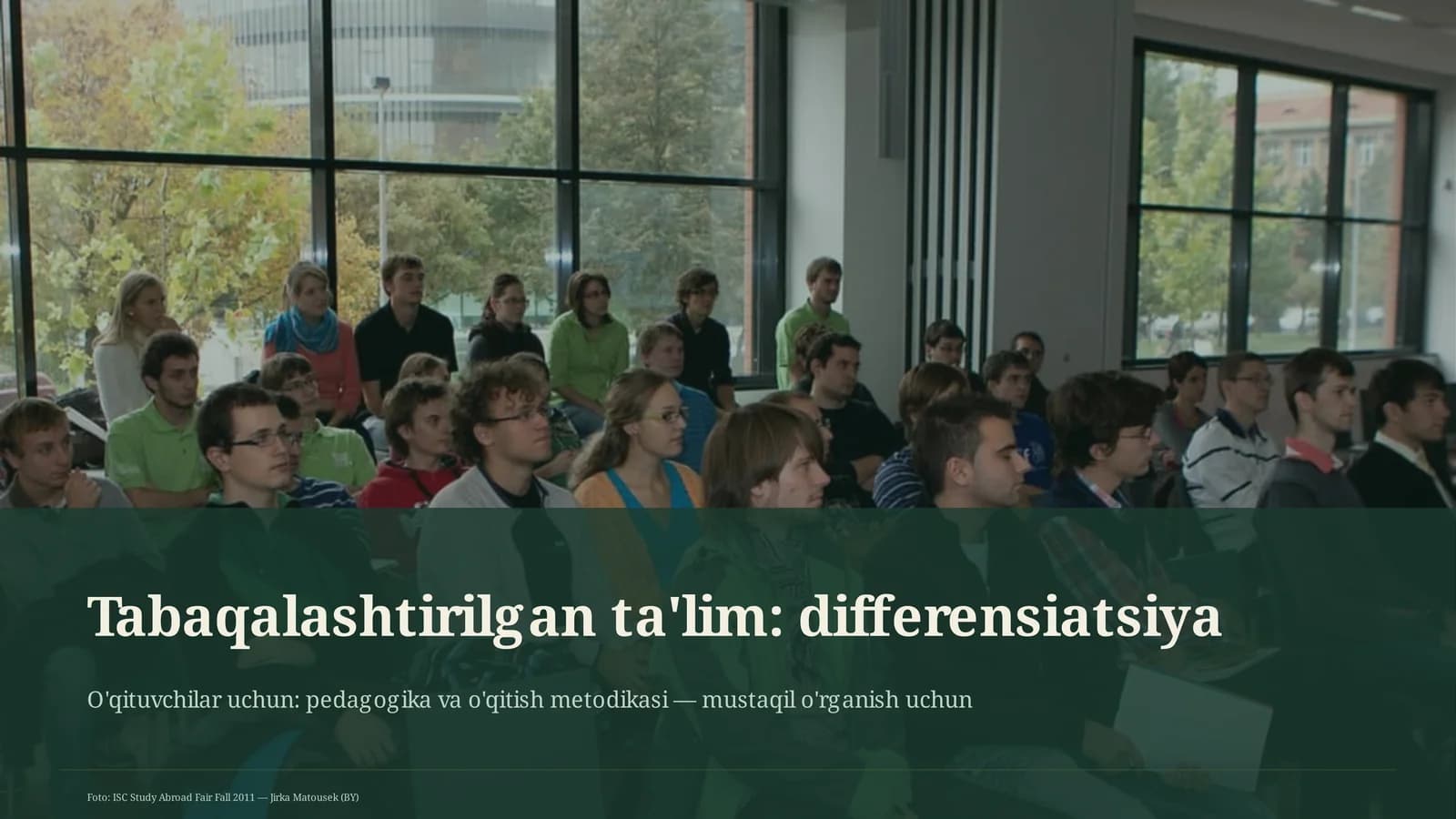 Tabaqalashtirilgan ta'lim: differensiatsiya