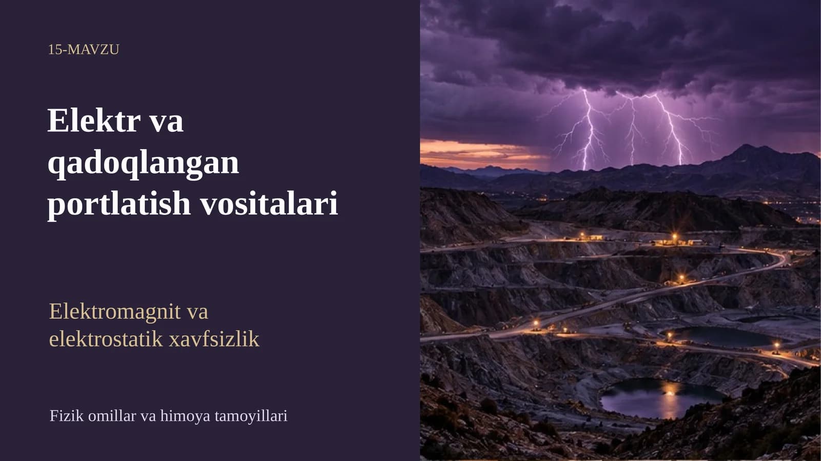 Elektr va qadoqlangan portlatish vositalari