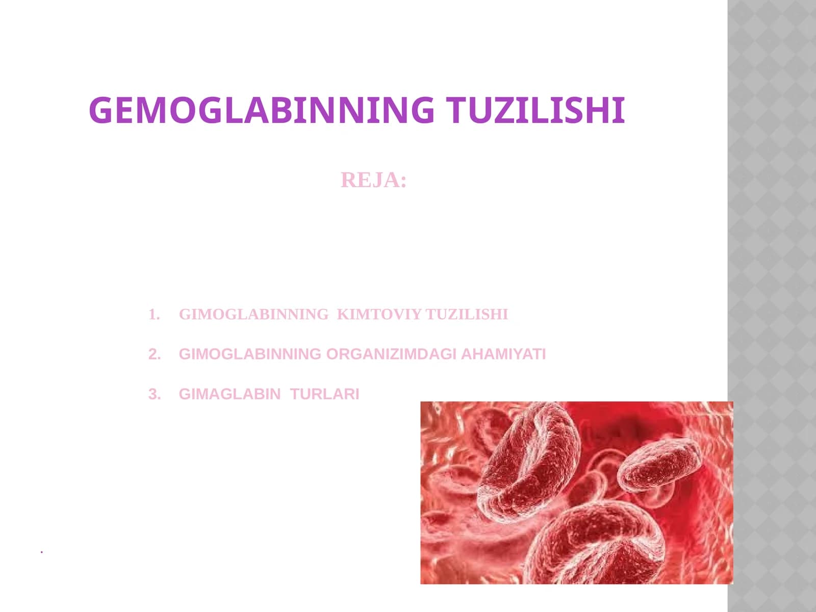 GIMOGLABINNING TUZILISHI