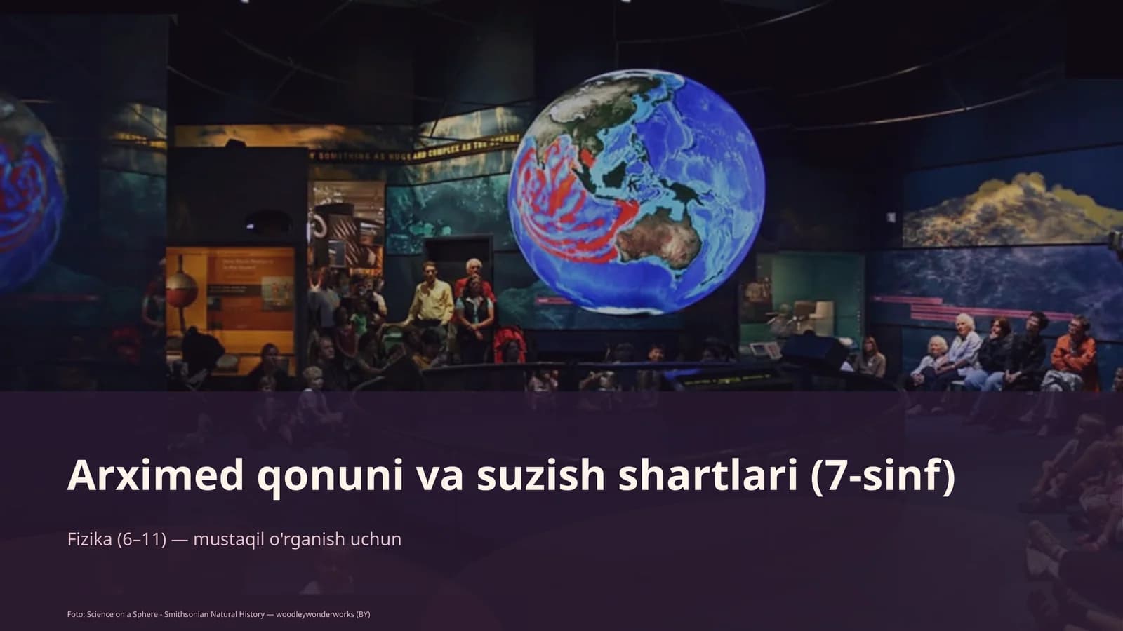 Arximed qonuni va suzish shartlari (7-sinf)