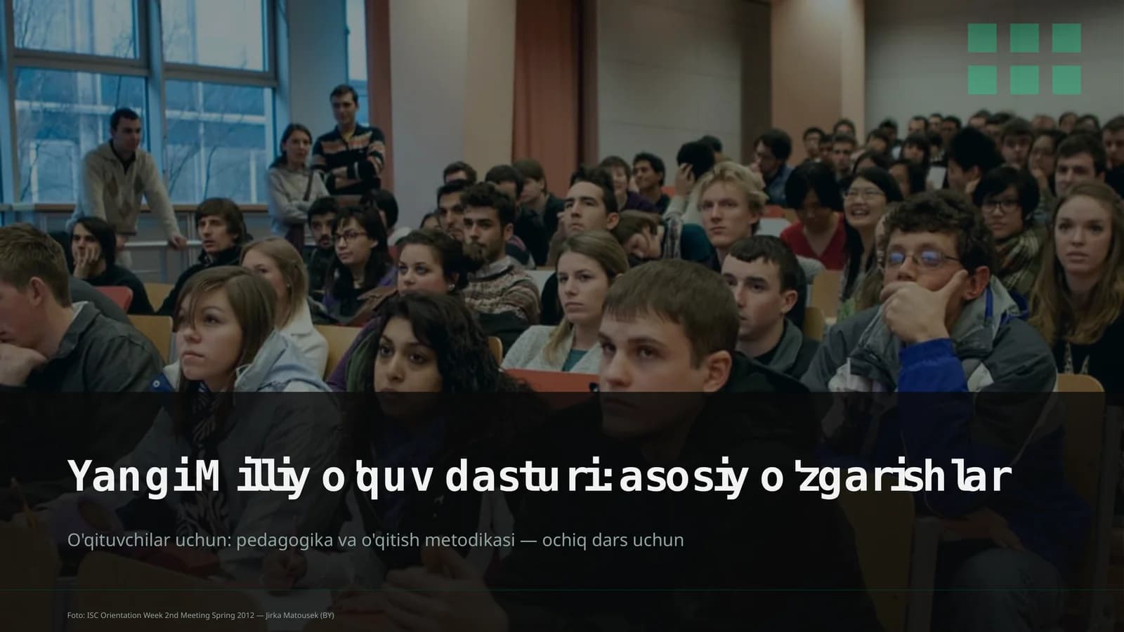 Yangi Milliy o'quv dasturi: asosiy o'zgarishlar