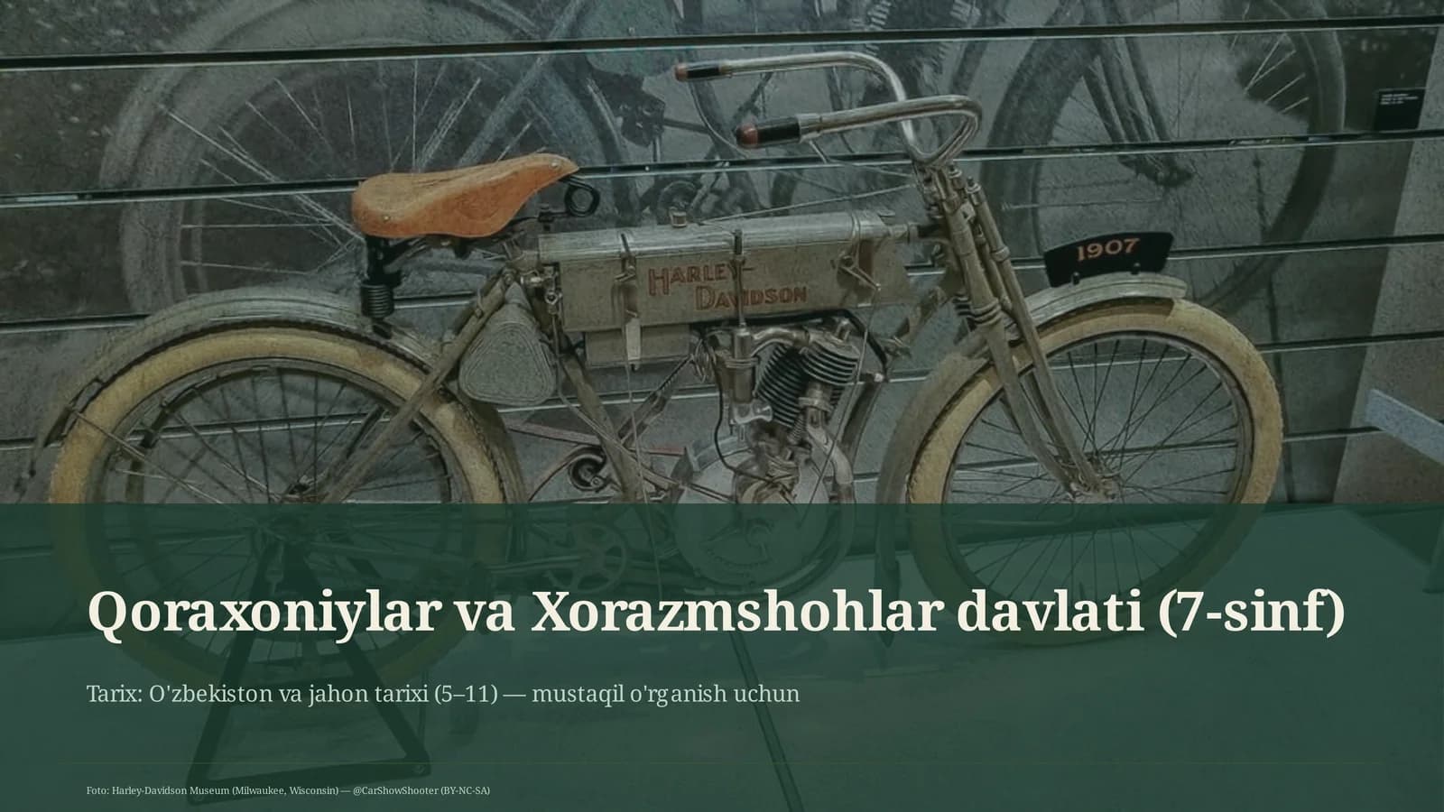 Qoraxoniylar va Xorazmshohlar davlati (7-sinf)
