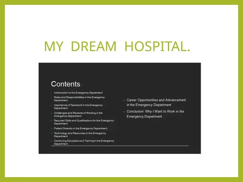 MY  DREAM  HOSPITAL.